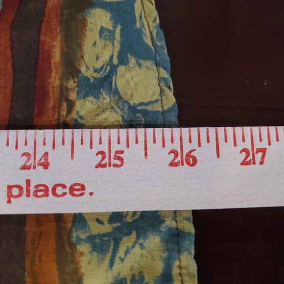 Vtg Carole Little 90s Boho Aztec Southwestern Top Size 10P Artsy Hippie Floral - Picture 9 of 9